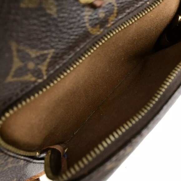 LOUIS VUITTON Montsouris MM Backpack Bag Monogram Leather Brown - Picture 13 of 16
